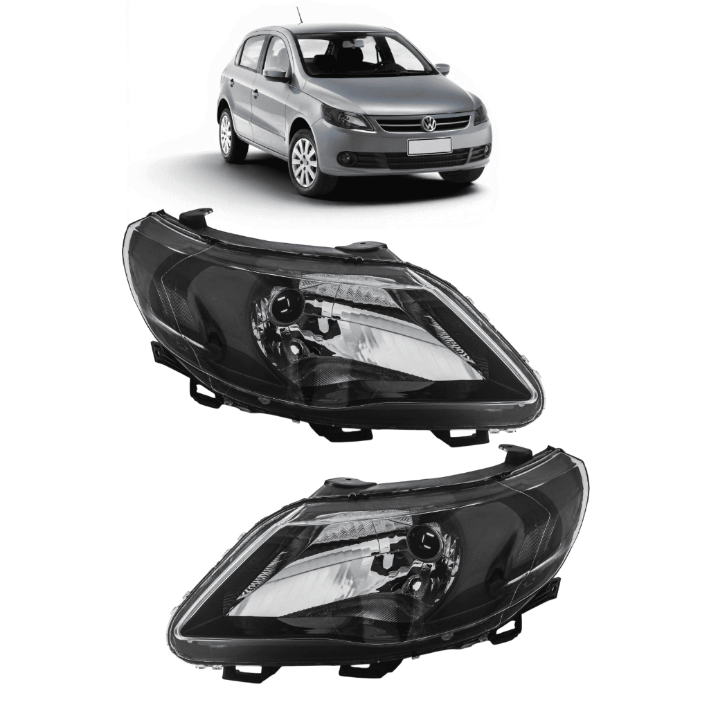 Farol Gol G5 2008 2010 2011 2012 Voyage Saveiro Mascara Negra