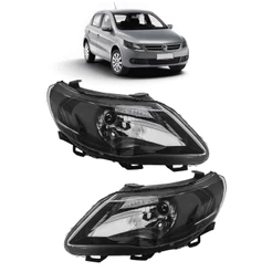 Farol Gol G5 2008 2010 2011 2012 Voyage Saveiro Mascara Negra