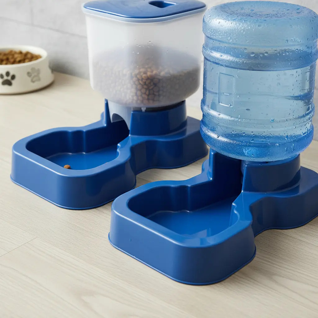 Kit Comedouro E Bebedouro Automático Pra Cachorros Grande Porte