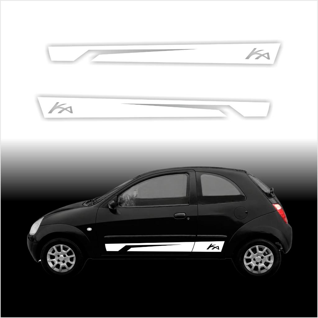 Kit Par Faixa Adesiva Lateral Ford Ka G1 Acessórios