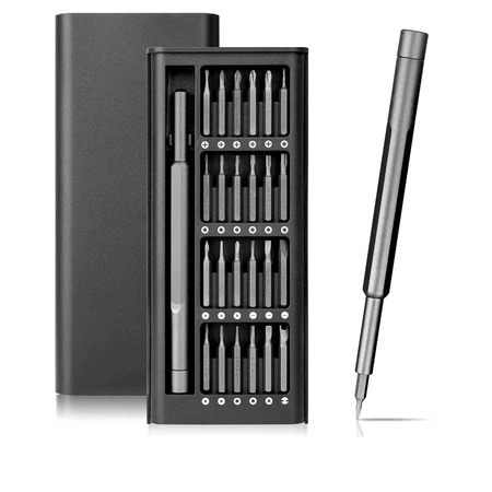 KIT Jogo Ferramenta Chave Magnética Precisão Pequenos 24 em 1 Reparos Compatível Celular Notebook LWJ-A102