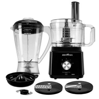 Multiprocessador de Alimentos Turbo 5 em 1 BMP900P com 2 Velocidades + Pulsar 1000W Britânia