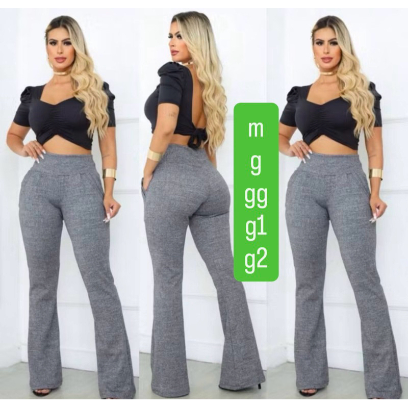 calça fler com bolso m g gg g1 g2 36/38/40/42/44/46/48/50/52