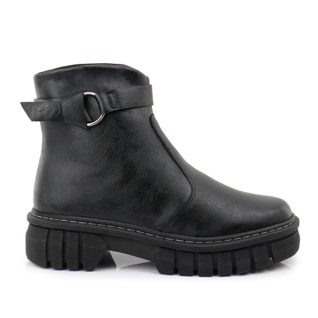 Bota Feminina Tratorada – Estilo e Conforto com fivela