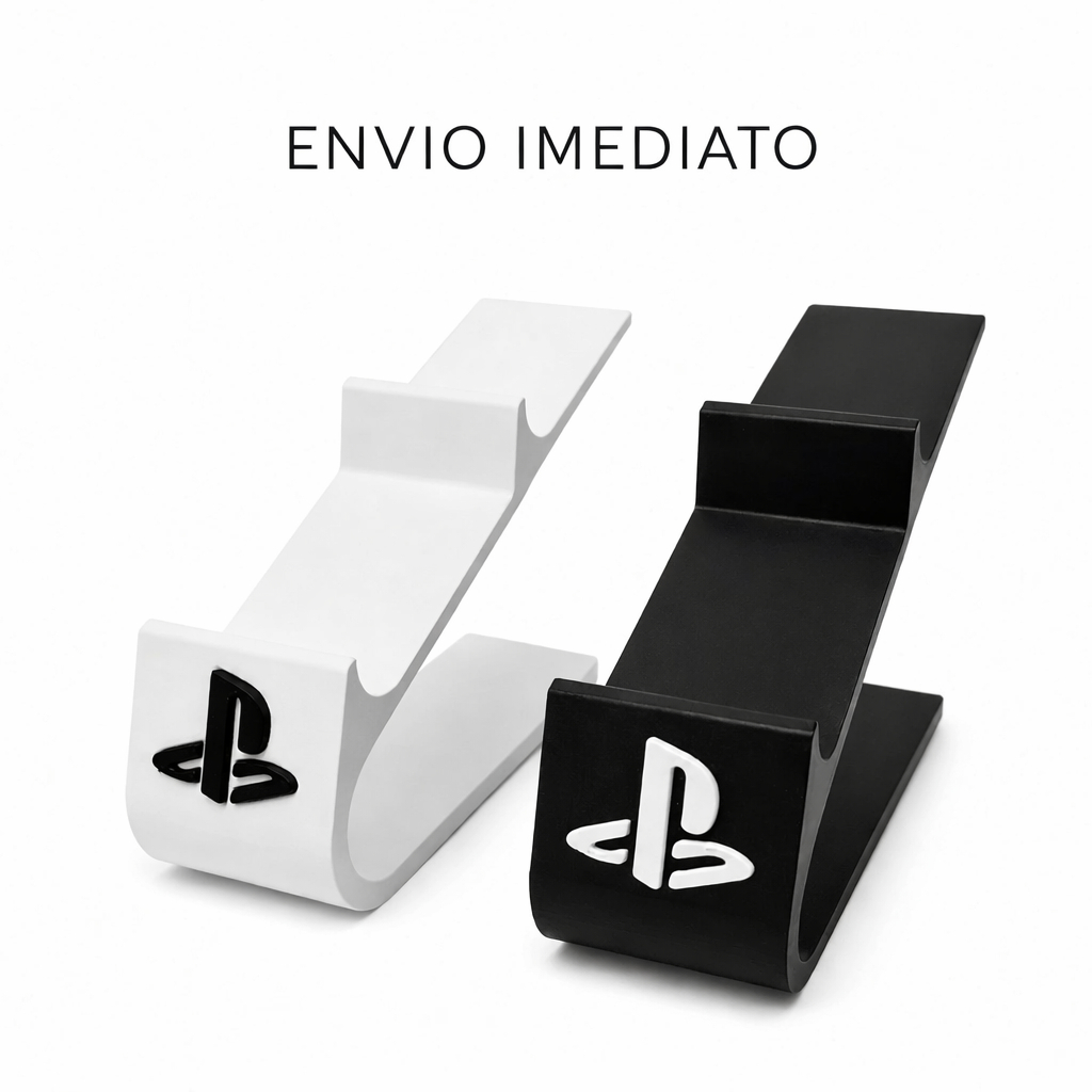 Suporte para 2 Controles PS5 PS4 | Base Organizador Gamer DualSense DualShock
