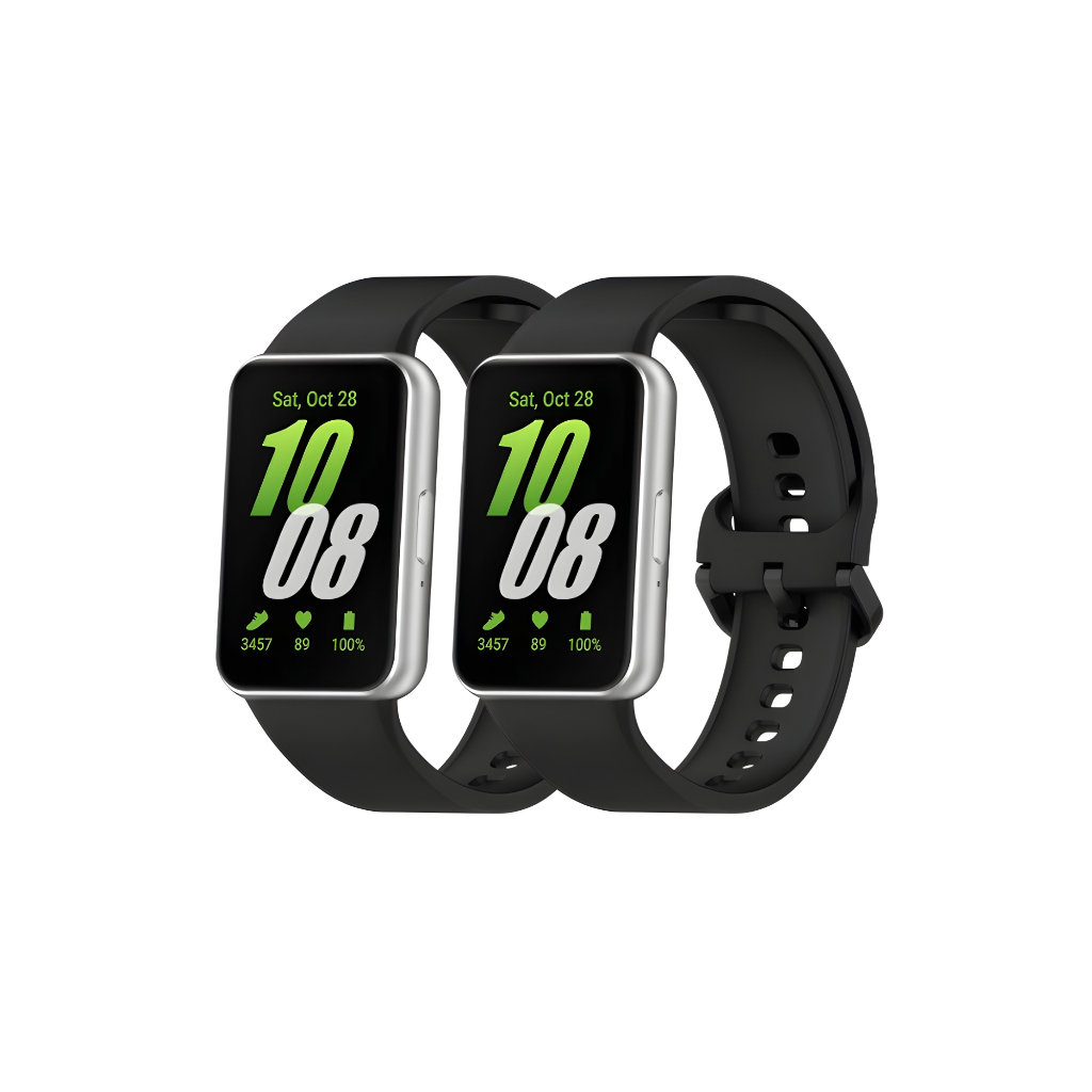 Kit 2 Pulseira Para Samsung Galaxy Fit 3 Sm-r390 Silicone