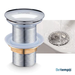 Válvula Click 1 1/4 Ralo Cuba Pia Aço Inox Beltempo