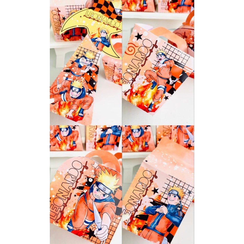 caixinha personalizada naruto-lembrancinha personalizada-festa personalizada-papelaria personalizada