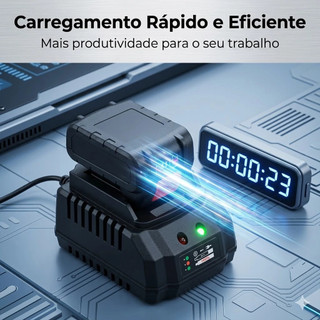 Compatível com Carregador para Bateria de Lítio Makita 68V, Alta Compatibilidade