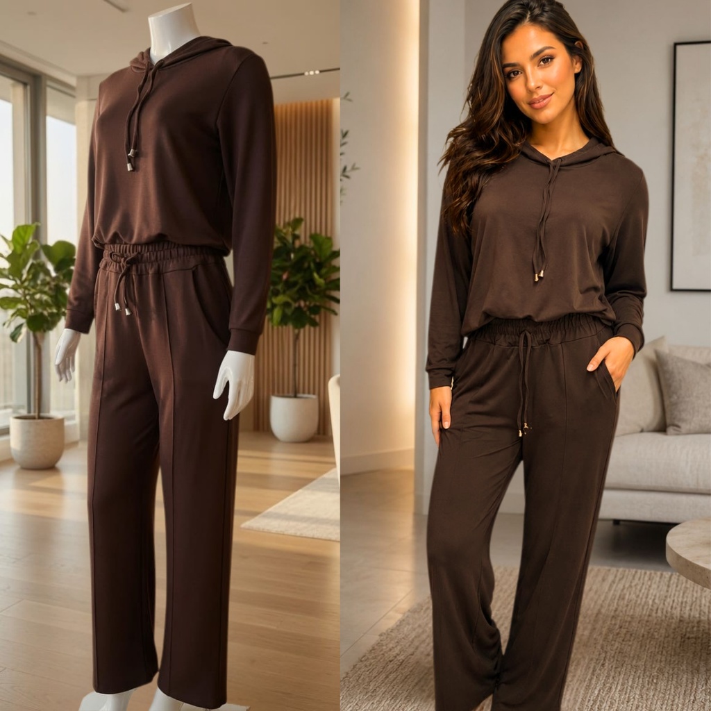 CONJUNTO FEMININO WIDE LEG PREMIUM – CONFORTO E ESTILO PARA O INVERNO CALÇA PANTALONA