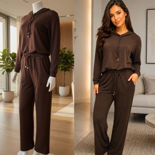 CONJUNTO FEMININO WIDE LEG PREMIUM – CONFORTO E ESTILO PARA O INVERNO CALÇA PANTALONA