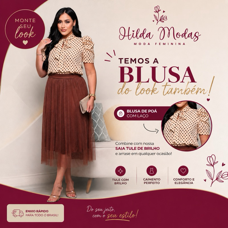 Detalhes do Saia Tule de Brilho Glitter forrada Lisa Moda evangélica Fardamento Festividade Congresso