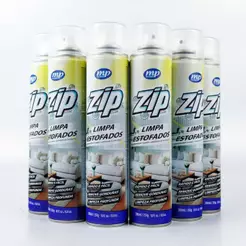 KIT 6 LIMPADORES A SECO de Estofados, Carpet e Teto de Veículos ZIP Mundial Prime 300ml SOFÁS, COLCHÕES E TAPETES