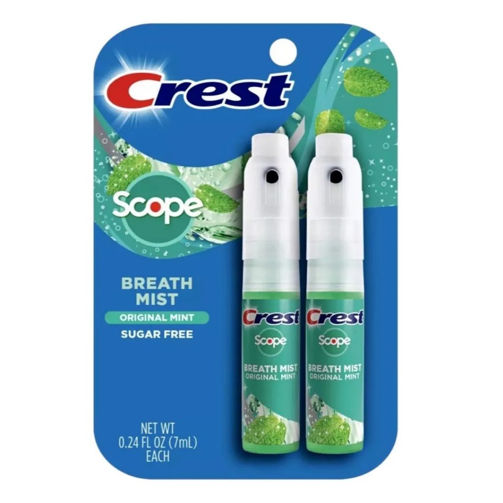 CREST SCOPE SPRAY BUCAL HALITO FRESCO BREATH MIST COM 2 UNIDADES