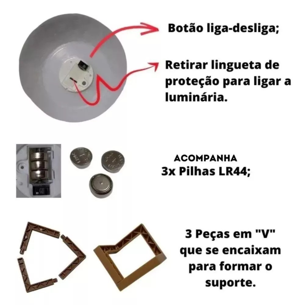 Luminária Lua 3D LED – Abajur Com Decoração Moderna