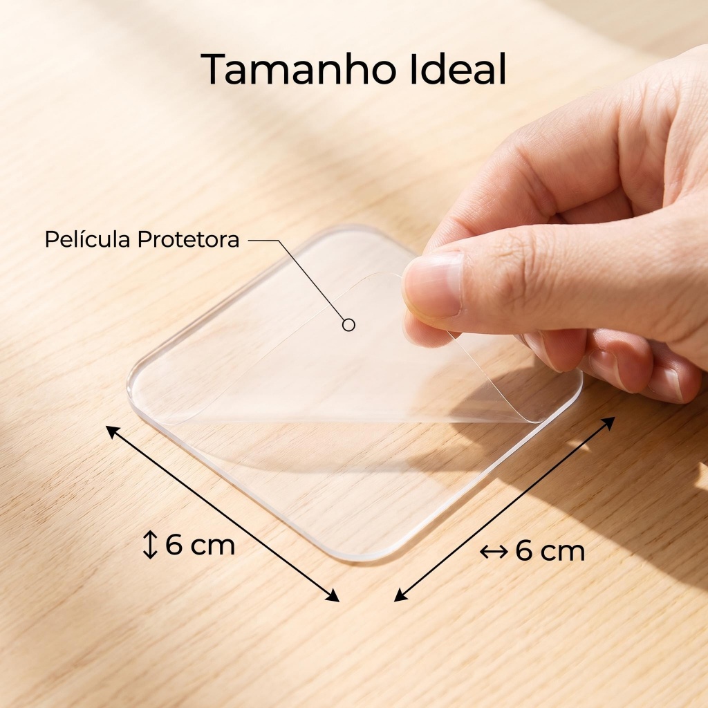 Adesivo Transparente Multiuso Uso Diário Fácil e Conveniente