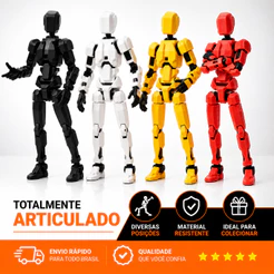 Boneco Articulado Dummy 13 Colecionável Geek Flexível Presente Infantil Brinquedo Presentear