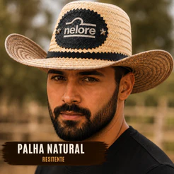 Chapeu De Palha Legitimo Sombreiro Moda Vaquejada Pantaneiro - Promocao