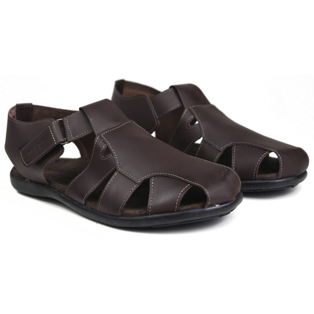 Sandália Masculina Couro Sintético Confortável Leve Antiderrapante Dia a Dia Casual