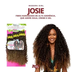 Cabelo Josie - Luxo Plus / Modern Girl 330G / Fibra Premium de Alta Aderência / Bio Fibra Humanizada / 80cm