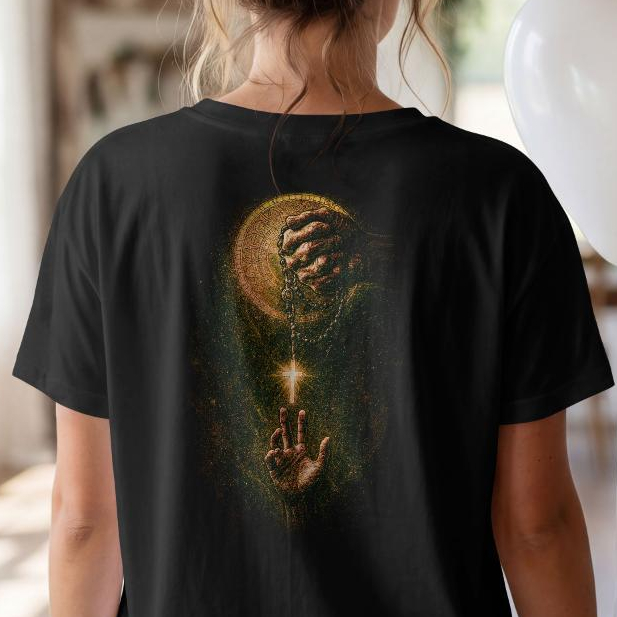 Camiseta Preta Estampa em Halftone 100% Algodão Premium Conforto e Qualidade para Ocasões Variadas