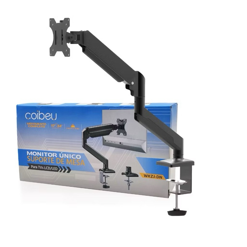 Suporte Articulado para Monitor 14 a 32 Polegadas VESA | Braço de Mesa Ergonômico Ajustável até 10kg Preto