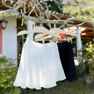 Saia Mini Plissado Com forro Moda Feminina -0245