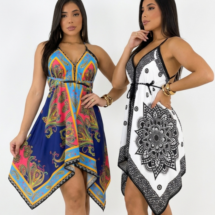 Vestido Sereia Estampado Sem Transparência Soltinho Fresquinho Exclusivo