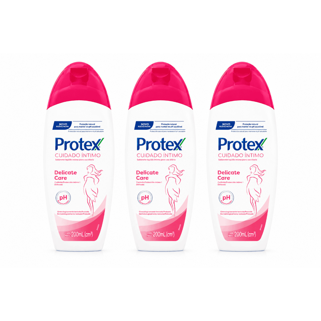 Sabonete Líquido Íntimo Protex Cuidado Delicate Care 200ml