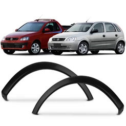 Par Moldura Acabamento Alargador Paralama Dianteiro Corsa Joy Maxx 2002 a 2012 Montana 2003 a 2010