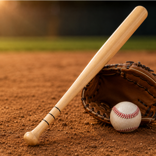TACO DE BASEBALL DE MADEIRA BASTÃO BEISEBOL Casa Sala Jogos Esporte Decoração