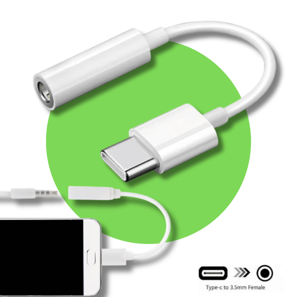 Cabo Adaptador Tipo-C-P2 Fone de Ouvido Universal Celular Smartphone Chip DAC Compatível Iphone15