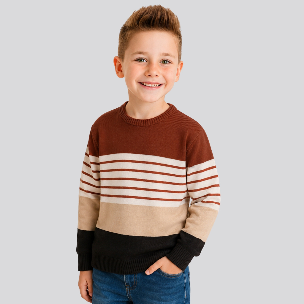 Blusa Infantil Tricô Aristides – Nova Coleção Inverno (2 ao 14 anos)