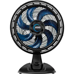 Ventilador de Mesa Arno X-Treme 7 VE70 150W Silencioso 7 Pás Preto e Azul Escuro 110V