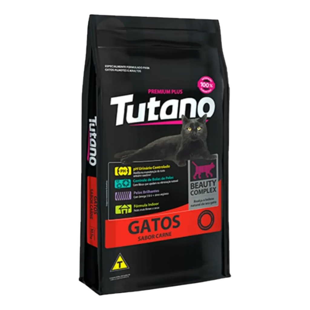Tutano Ração Para Gatos Adulto Sabor Carne 3kg