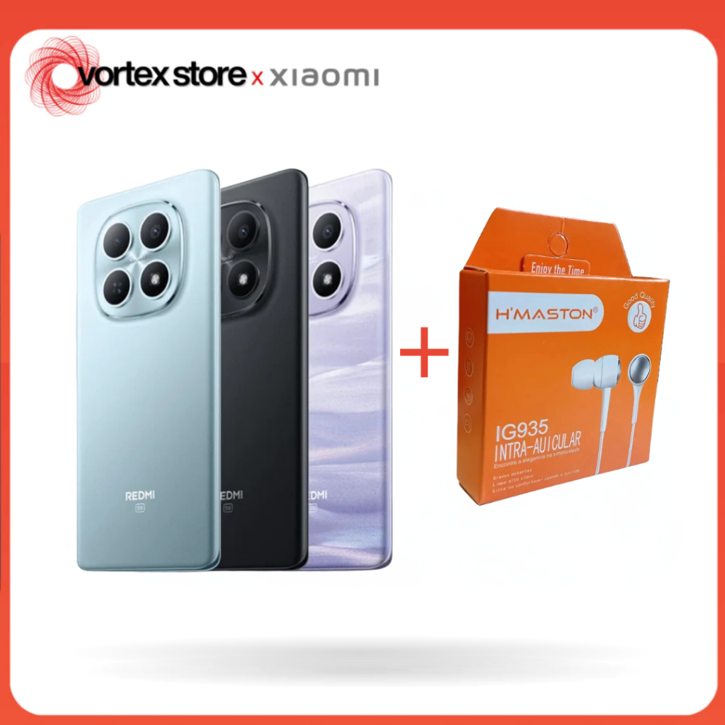 Xiaomi Redmi Note 15 5G 256GB e 8GB RAM, Processador Snapdragon 6 gen 3, Câmera 