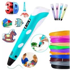 Caneta 3D Infantil e Adulto Impressora Manual DIY com Filamento