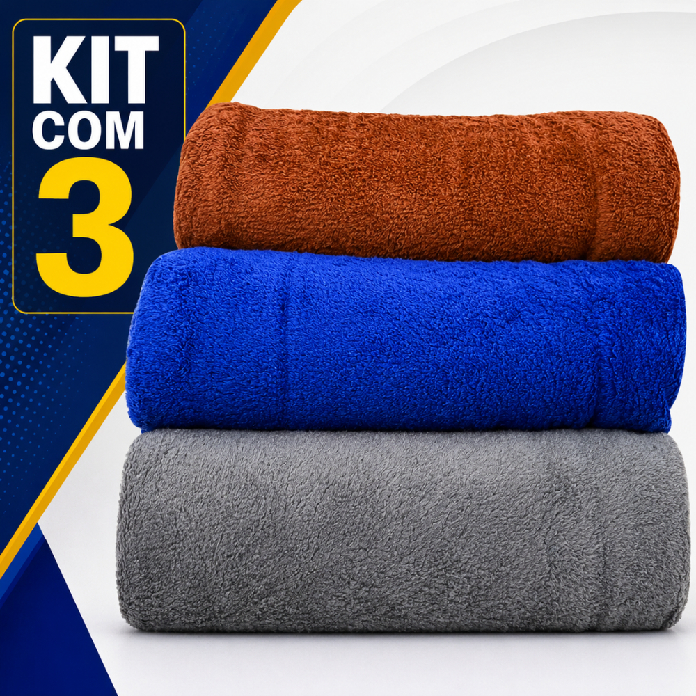 Kit 3 Mantas Soft Pet Microfibra 110x90cm Super Macias Quentes e Conforto Premium