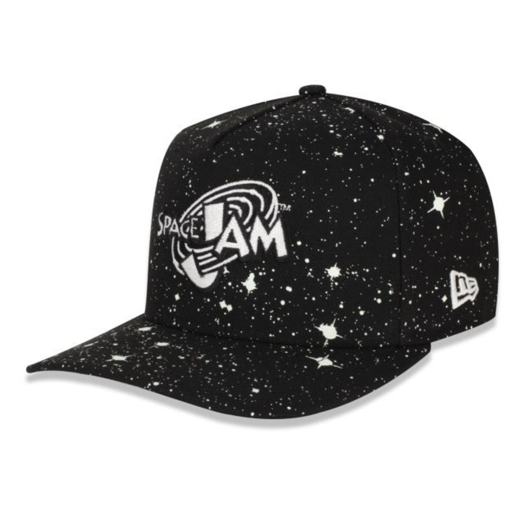 Boné New Era 9FIFTY A-Frame Space Jam Preto - Original