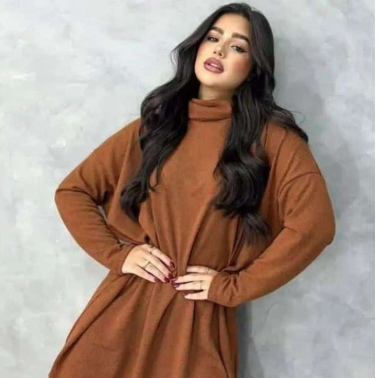 Vestido curto lanzinha manga longa ideial para usar com bota e aquela meia calça. ideial para o outono, coleção são joão