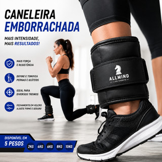 Caneleira de Academia Caneleira Fit 2kg 4kg 6kg 8kg 10kg Academia Musculação Fitness Treino Funcional Tornozelo