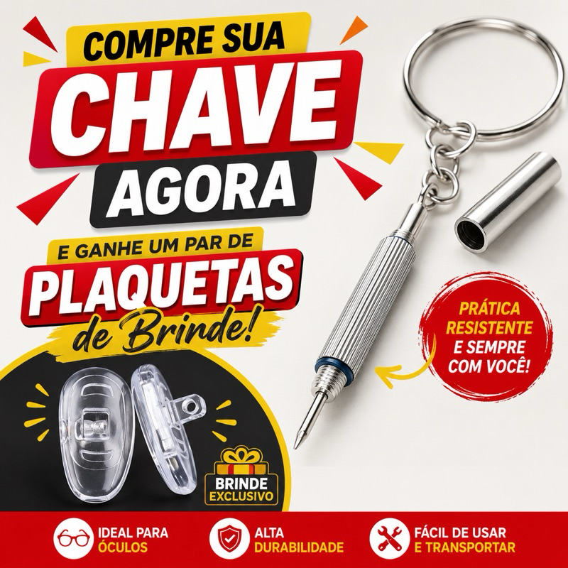 Mini Chaveiro 3 em 1 Chave de Fenda Reparo Relógio Oculos Relogio Chave de fenda portátil multifuncional para óculos