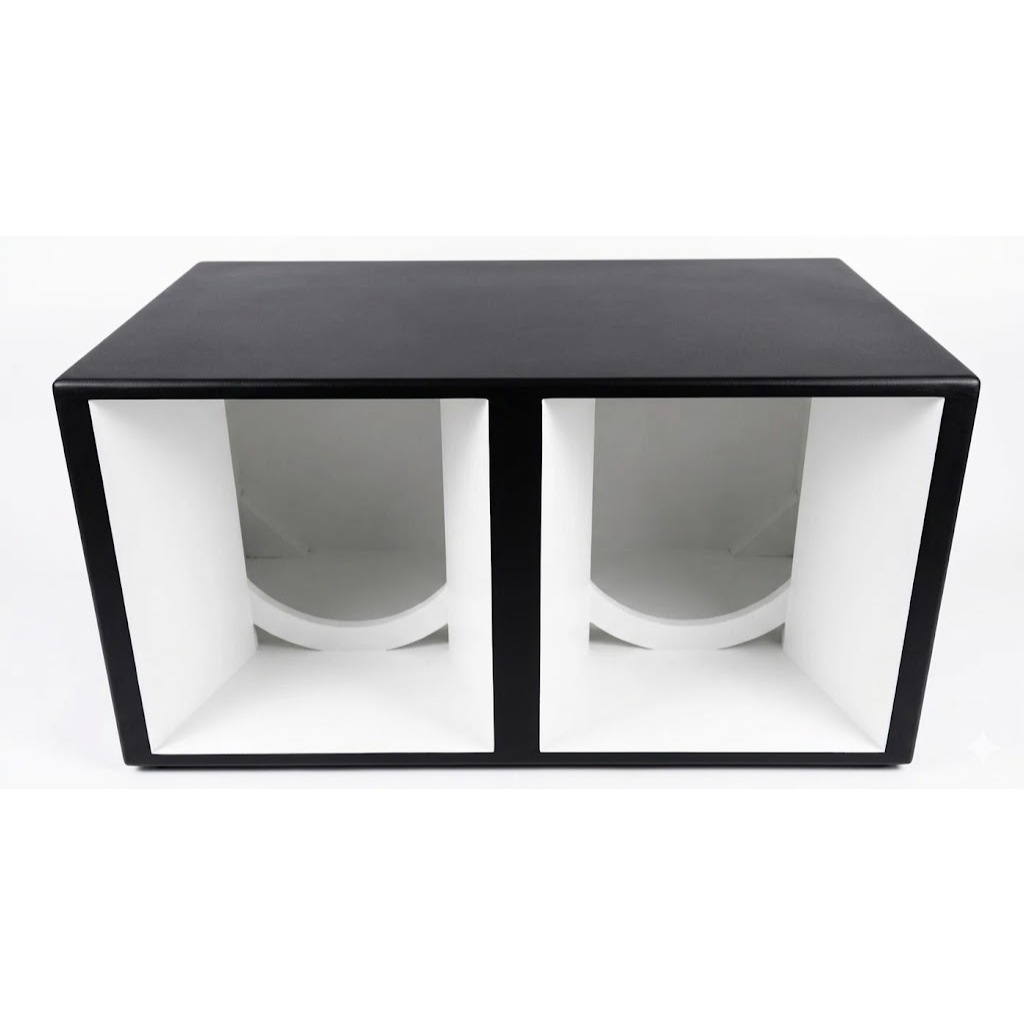 Caixa Médio Dupla STARK 6" 8" 10" ou 12" para Som Automotivo em MDF