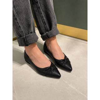 Sapatilha Feminino Bico Fino Napa Nó Lateral Maitê Love Shoes 34 Ao 40