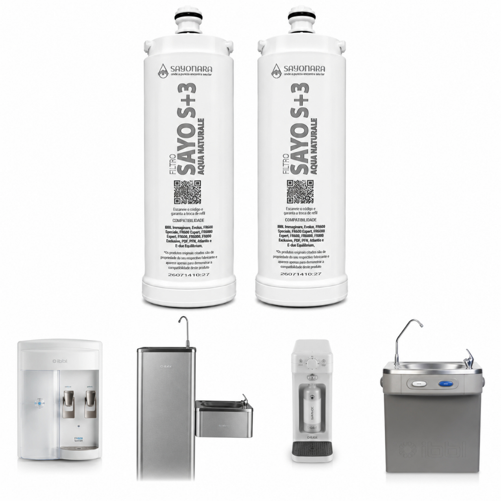Refil Filtro Purificador De Água Compativel C+3 IBBL Fr600 FR600 Expert FRQ-600 PFN PDF IMMAGINARE