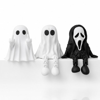 Bonecos Decorativos Fantasminha e Ghostface Gamer