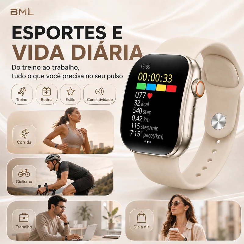 Smartwatch BML com Tela Amoled Curva 1.46" — foto 7