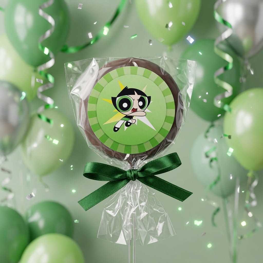 Kit 20, 40, 100 Und Adesivos Personalizados Festa - Pirulito - Lembrancinha 5 cm Tema Meninas Super Poderosas Nome Idade
