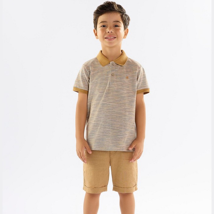 Camisa Polo Infantil para Menino em Piquet Up Baby