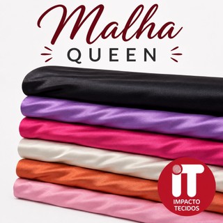 Tecido Malha Queen Premium 1mt x 1,60 mt Para Vestido de Festa Tubinho Moda Festa Não Transparente
